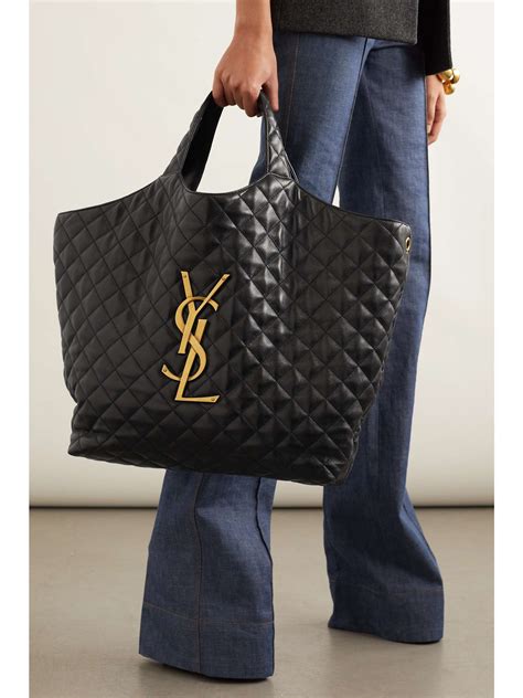 ysl brown fur bag|ysl tote bag price.